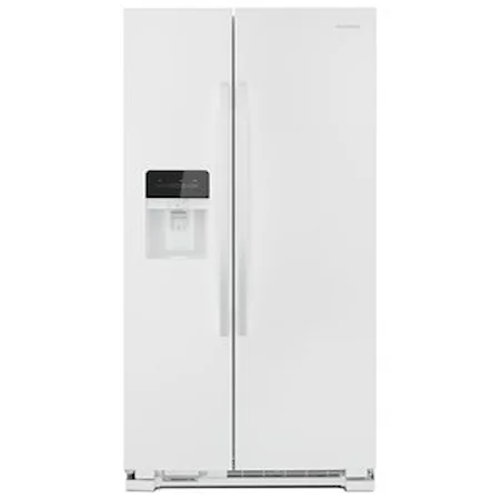 36" Side-by-Side Refrigerator with Dual Pad External Ice and Water Dispenser